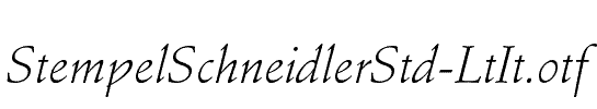 StempelSchneidlerStd-LtIt
