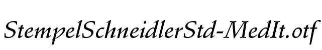 StempelSchneidlerStd-MedIt
