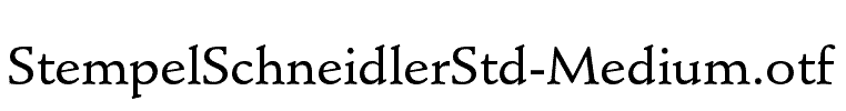 StempelSchneidlerStd-Medium