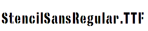 StencilSansRegular