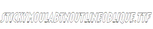 StickyMoulaBTNOutlineOblique