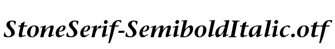 StoneSerif-SemiboldItalic