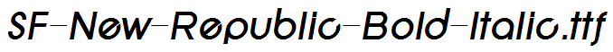 SF-New-Republic-Bold-Italic