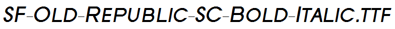 SF-Old-Republic-SC-Bold-Italic