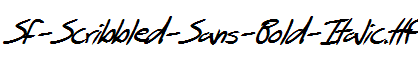 SF-Scribbled-Sans-Bold-Italic