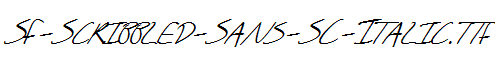 SF-Scribbled-Sans-SC-Italic