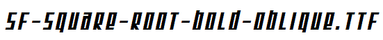 SF-Square-Root-Bold-Oblique