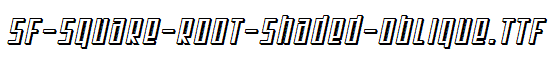 SF-Square-Root-Shaded-Oblique