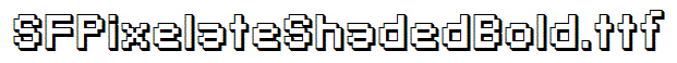 SFPixelateShadedBold