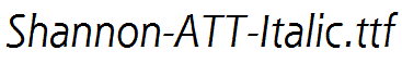 Shannon-ATT-Italic