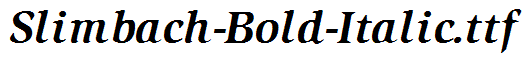 Slimbach-Bold-Italic