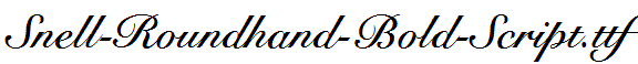 Snell-Roundhand-Bold-Script