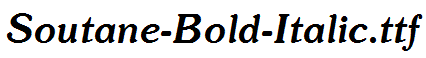 Soutane-Bold-Italic