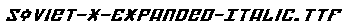 Soviet-X-Expanded-Italic