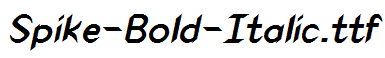 Spike-Bold-Italic