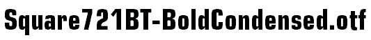 Square721BT-BoldCondensed