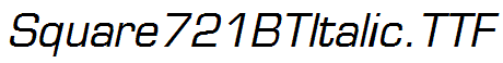 Square721BTItalic