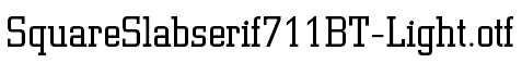 SquareSlabserif711BT-Light