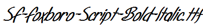 SF-Foxboro-Script-Bold-Italic