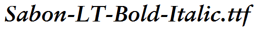 Sabon-LT-Bold-Italic