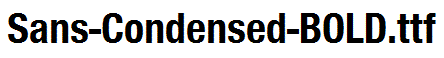 Sans-Condensed-BOLD