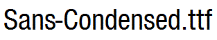 Sans-Condensed