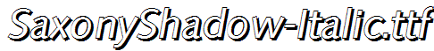 SaxonyShadow-Italic