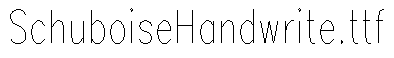 SchuboiseHandwrite