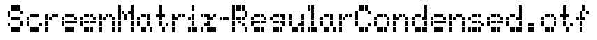 ScreenMatrix-RegularCondensed