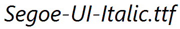 Segoe-UI-Italic