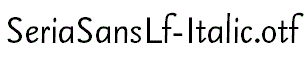 SeriaSansLf-Italic