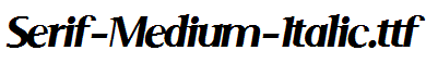 Serif-Medium-Italic