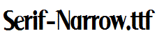 Serif-Narrow