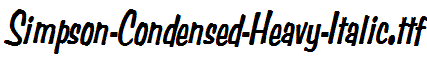 Simpson-Condensed-Heavy-Italic