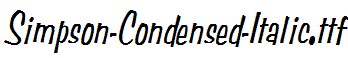 Simpson-Condensed-Italic