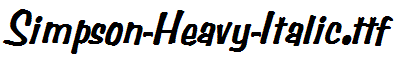 Simpson-Heavy-Italic