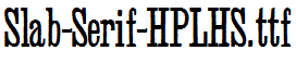 Slab-Serif-HPLHS