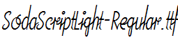 SodaScriptLight-Regular