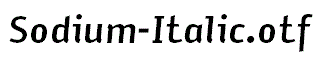 Sodium-Italic