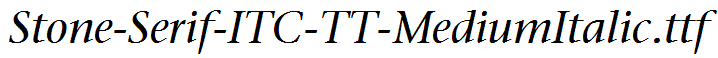 Stone-Serif-ITC-TT-MediumItalic