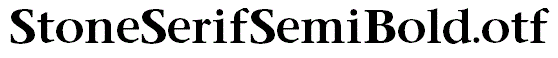 StoneSerifSemiBold