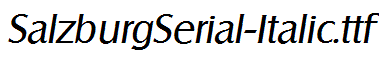 SalzburgSerial-Italic