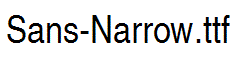 Sans-Narrow