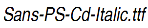 Sans-PS-Cd-Italic