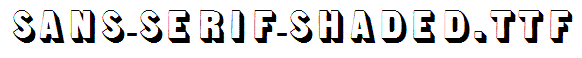 Sans-Serif-Shaded