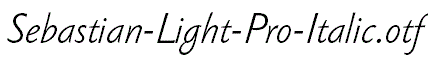 Sebastian-Light-Pro-Italic