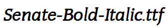 Senate-Bold-Italic