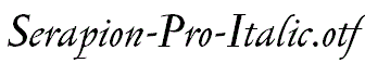 Serapion-Pro-Italic