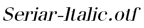 Seriar-Italic