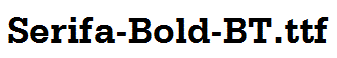 Serifa-Bold-BT